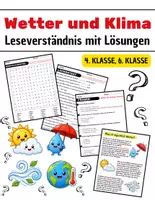 Vorschau - Stundenentwürfe - Wetter und Klima : Leseverständnis, Wortschatz & Wortsuchrätsel für die 4.– 6. Klasse - Deckblatt