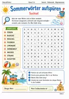 Vorschau - Arbeitsblätter - Sommer Raetselheft Klasse 5-6 korrigiert - Seite 1