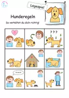 Vorschau - Spiele - Legespiel - zum Thema "Hunderegeln" - Seite 1