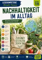 Vorschau - Arbeitsblätter - Lesekompetenz stärken: Nachhaltigkeit im Alltag - Deckblatt