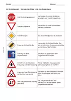 Vorschau - Merkblätter - Back to school! Merkblätter zum Schulstart: Verkehrsschilder - Seite 1