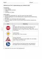 Vorschau - Bildkarten - Back to school! Spielkarten: Verkehrszeichen-Quiz - Seite 1