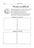 Vorschau - Arbeitsblätter - Wochenrückblick Sozialkunde/ Politik - Seite 1