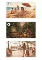 Vista previa - Juegos / Gamificación - Alemán: Actividades en verano con "Sie" en presente (A2, juego de asociación) - página 3