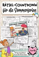 Vorschau - Arbeitsblätter - Sommerferien Countdown – Rätselheft für Klasse 1 - Deckblatt