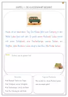 Vorschau - Arbeitsblätter - GRATIS Leseprobe · Camping im Wald – Differenziertes Leseheft Kl. 2–3 - Seite 2