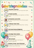 Vorschau - Mal- und Bastelvorlagen - Geburtstagsrubbellose mit Capybara – Klassenritual für Klasse 1–6 / Rubbellose Geburtstag editierbar - Seite 2