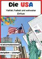Vorschau - Arbeitsblätter - Die USA: Geschichte, Politik, Geografie - Deckblatt