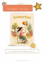 Vorschau - Arbeitsblätter - GRATIS Leseprobe · Sommerfest in der Schule – Differenziertes Leseheft Kl. 2–3 - Seite 1