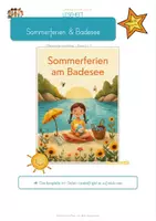 Vorschau - Arbeitsblätter - GRATIS Leseprobe · Sommerferien am Badesee – Differenziertes Leseheft Kl. 2–3 - Seite 1