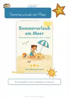 Vorschau - Arbeitsblätter - GRATIS Leseprobe · Sommerurlaub am Meer – Differenziertes Leseheft Kl. 2–3 - Seite 1