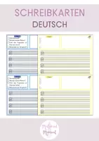 Vorschau - Arbeitsblätter - (kreatives) Schreiben: Deutsch - Deckblatt
