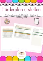 Vorschau - Anderer Materialtyp - Förderplan erstellen - Anleitung, Bausteine & 3 Beispiele - Deckblatt