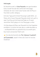 Vorschau - Arbeitsblätter - Katze Mauzarella und das Käseabenteuer...ein selbst verfasstes Bilderbuch zum Mitlachen und Mitlesen - Seite 1