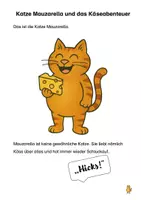 Vorschau - Arbeitsblätter - Katze Mauzarella und das Käseabenteuer...ein selbst verfasstes Bilderbuch zum Mitlachen und Mitlesen - Seite 3