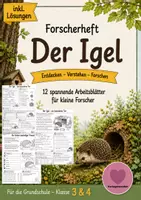 Vorschau - Arbeitsblätter - Der Igel - Forscherheft Sachunterricht - Deckblatt