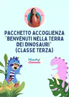 anteprima - Esercizi - Pacchetto accoglienza CLASSE TERZA - Tema Dinosauri 🦖 - Pagina 1