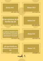 Vista previa - Tarjetas / Manipulativos - +90 TARJETAS de RETOS MATEMÁTICOS MULTINIVEL - página 3