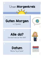 Vorschau - Fördermaterial/Inklusion - Morgenkreis Moderation - Moderationskarten - Moderationsfächer - Seite 1