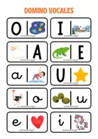 Vista previa - Juegos / Gamificación - Dominó vocales - aprendiendoymas - página 1