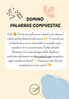 Vista previa - Juegos / Gamificación - Dominó palabras compuestas - aprendiendoymas - página 1