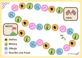 Vista previa - Juegos / Gamificación - TABLERO expresión oral y vocabulario - @aprendiendoymas - Portada