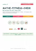 Vorschau - Arbeitsblätter - Mathe-Fitness-Check 4. Klasse AHS – Selbsttest mit Lösungen Freebie - Seite 1