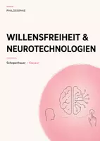 Vorschau - Arbeitsblätter - Philosophie-Klausur Q-Phase: Willensfreiheit, Gehirn & Neurotechnologien inkl. EWH - Deckblatt