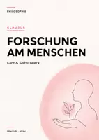 Vorschau - Arbeitsblätter - Philosophie-Klausur Q-Phase: Kant – Forschung am Menschen, Selbstzweck & Würde inkl. EWH - Deckblatt