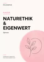 Vorschau - Arbeitsblätter - Philosophie-Klausur Q-Phase: Spinoza – Naturethik, Eigenwert & Anthropozentrik inkl. EWH - Deckblatt