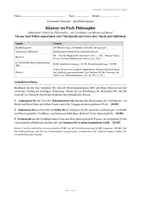 Vorschau - Arbeitsblätter - Philosophie-Klausur Oberstufe: Machiavelli & Cicero – Macht, Moral und Politik inkl. EWH - Seite 1