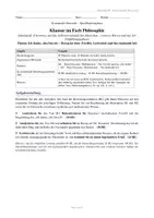 Vorschau - Arbeitsblätter - Philosophie-Klausur EF: Descartes – Ich denke, also bin ich & methodischer Zweifel inkl. EWH - Seite 1