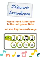 Vorschau - Stundenentwürfe - NOTENWERTE Materialpaket - inkl. Stundenplanung und Lerntheke - Seite 1