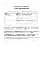 Vorschau - Arbeitsblätter - Philosophie-Klausuren EF: Erkenntnistheorie, Menschenbild, Ethik & Freiheit – Materialpaket - Seite 2