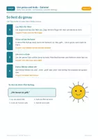 Vorschau - Arbeitsblätter - Lies genau und male – Sommer, Klasse 1/2 - Seite 2