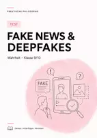 Vorschau - Arbeitsblätter - Praktische Philosophie Test Klasse 9/10: Platons Höhlengleichnis, Medien & Wahrheit - Deckblatt