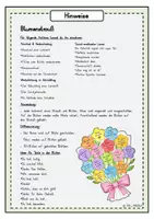 Vorschau - Arbeitsblätter - Blume, Abschied, Dankeschön, Abschluss, Verabschiedung, Geschenk, Übergang - Seite 1