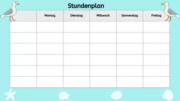 Vorschau - Anderer Materialtyp - Stundenplan – Möwenklasse | Grundschule - Seite 2