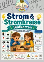 Vorschau - Bildkarten - Strom & Stromkreis – Klasse 3/4 Bildkarten - Deckblatt