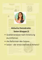 Vorschau - Arbeitsblätter - Attische Demokratie: Solon (Etappe 2) - Deckblatt