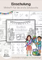 Vorschau - Stundenentwürfe - Einschulung 1. Klasse – Miniheft für die erste Schulwoche | Schulanfang | Kennenlernen | Arbeitsheft | Schulstarter | Grundschule - Deckblatt
