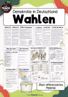 Vorschau - Stationenlernen - Deutschland - Demokratie - Wahlen - Deckblatt