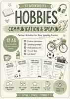 Vorschau - Arbeitsblätter - Speaking & Communication: Hobbies – 12 Partner-Interviews & Worksheets rund um Freizeit, Sport, Nachmittagsgestaltung & Interessen - Deckblatt