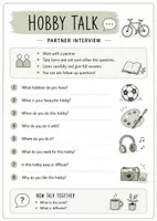 Vorschau - Arbeitsblätter - Speaking & Communication: Hobbies – 12 Partner-Interviews & Worksheets rund um Freizeit, Sport, Nachmittagsgestaltung & Interessen - Seite 1