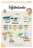 Vorschau - Bildkarten - Tafelkalender: Otter-Klasse - Deckblatt