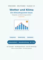 Vorschau - Stundenentwürfe - Wetter und Klima – ein Klimadiagramm lesen | Erdkunde - Deckblatt