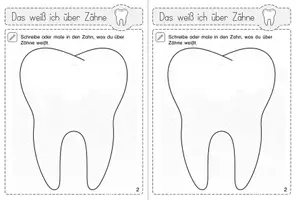 Vorschau - Unterrichtsreihen - Zähne - Vollständige Unterrichtseinheit - 7 Unterrichtsstunden - inklusive aller benötigter Materialien & Lösung - Seite 3