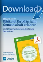 Vorschau - Arbeitsblätter - Ethik mit Erstklässlern: Gemeinschaft erfahren - Deckblatt