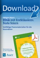 Vorschau - Arbeitsblätter - Ethik mit Erstklässlern: Feste feiern - Deckblatt