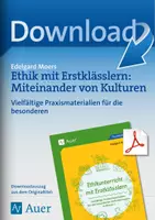 Vorschau - Arbeitsblätter - Ethik mit Erstklässlern: Miteinander von Kulturen - Deckblatt